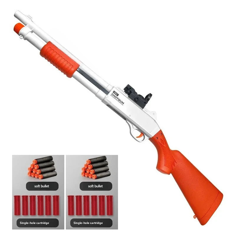 M870 Style Soft Dart Blaster with Shell Ejection – Pump Action Toy