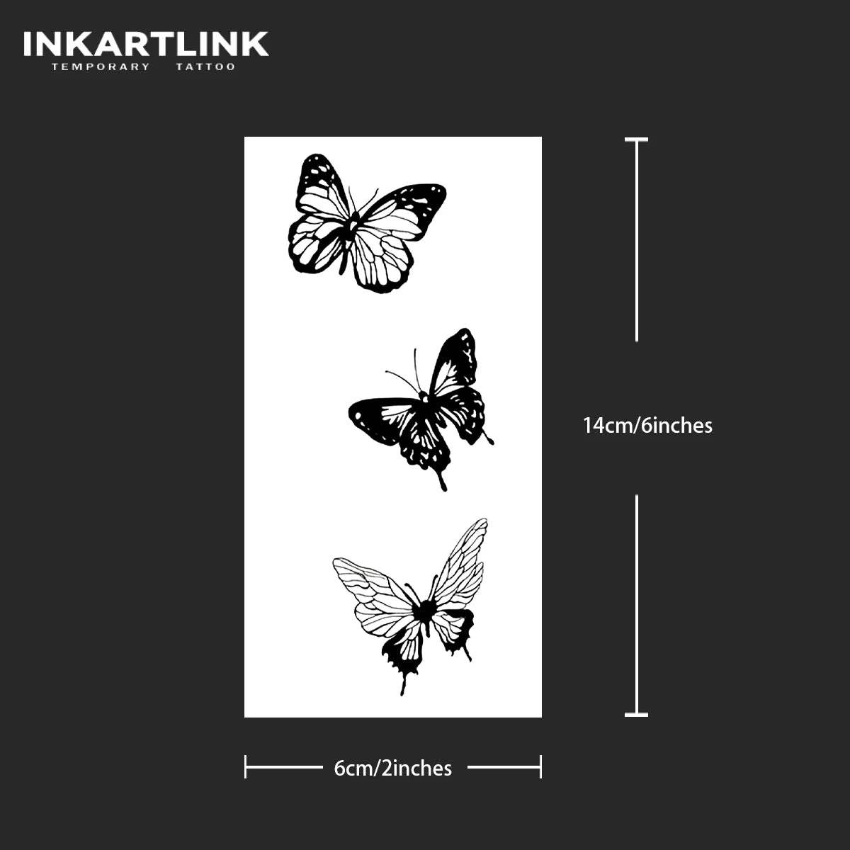 Butterfly Semi-Permanent Tattoo Sticker (1Pc)