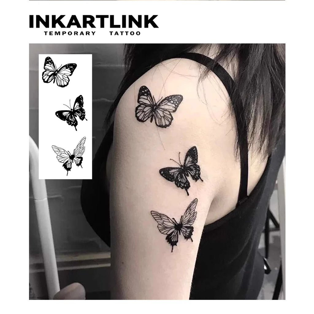 Butterfly Semi-Permanent Tattoo Sticker (1Pc)
