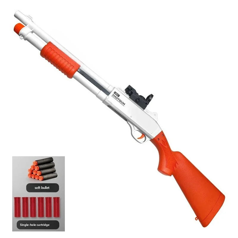 M870 Style Soft Dart Blaster with Shell Ejection – Pump Action Toy