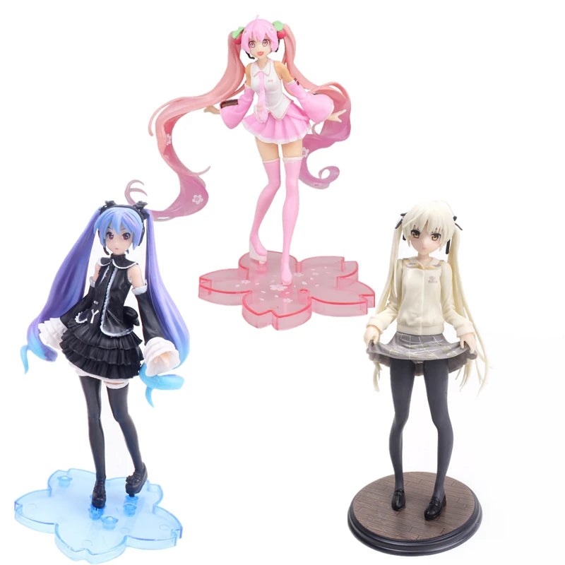 Hatsune Miku Sakura Anime Figure – Pink Bunny Girl PVC Model Doll