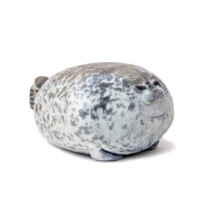 Angry Blob Seal Plush Pillow – Cute 3D Chubby Sea Lion Stuffed Toy