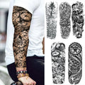 Compass Robot Full Arm Temporary Tattoo Sticker (1Pc)