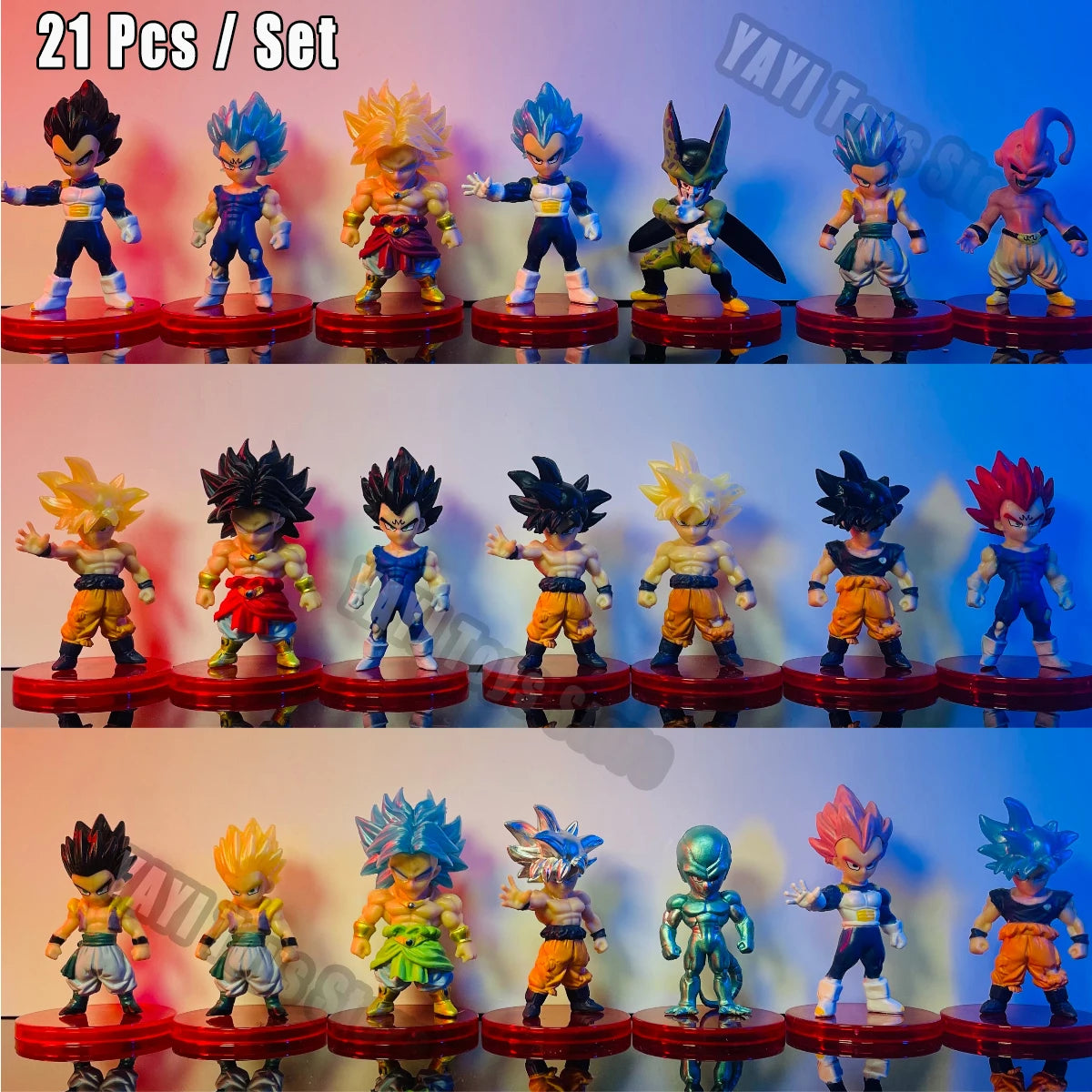 Dragon Ball Z Super Saiyan Action Figure Set – Goku, Vegeta & Friends