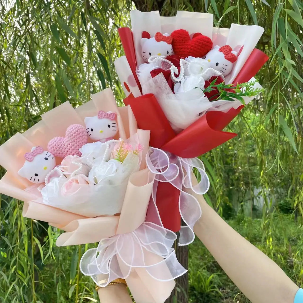 Kawaii Hello Kitty Plush Doll Bouquet – Creative Gift for Any Occasion