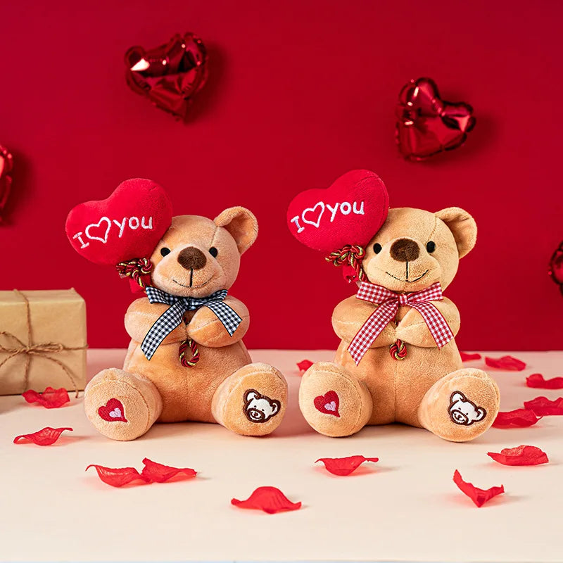 Teddy Bear Holding Heart Plush