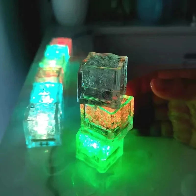 Glowing Flashing Ice Cube Bath Toys (6/12Pc Set)