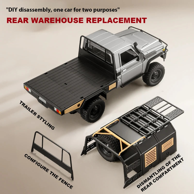 ZWN MN82 / MN82S 1:12 Full-Scale RC Pickup Truck – 4WD Off-Road Climbing Car