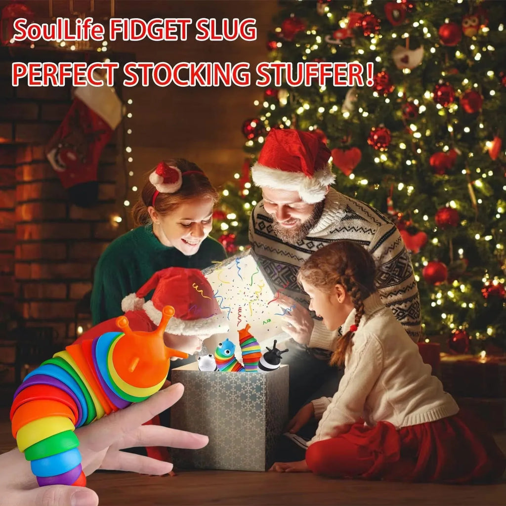 Colorful Slug Stress Toy
