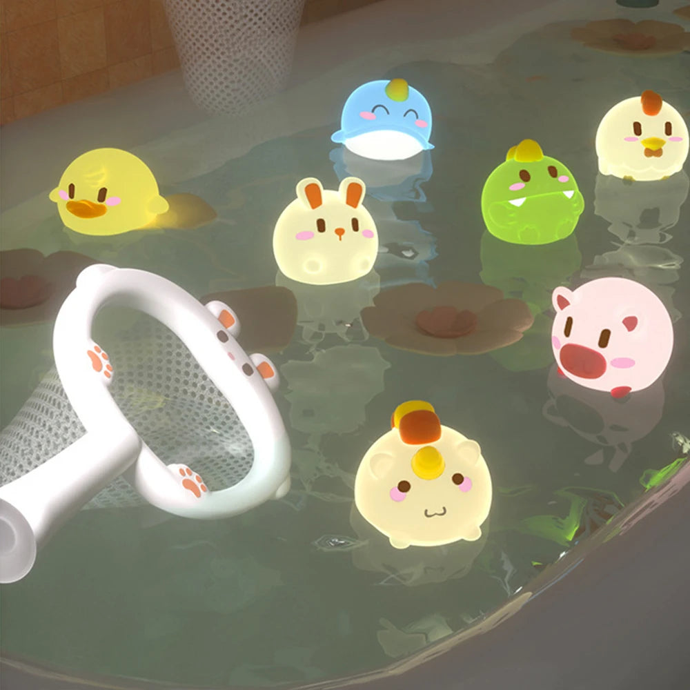 LED Light-Up Luminous Animal Bath Toy (1Pc)