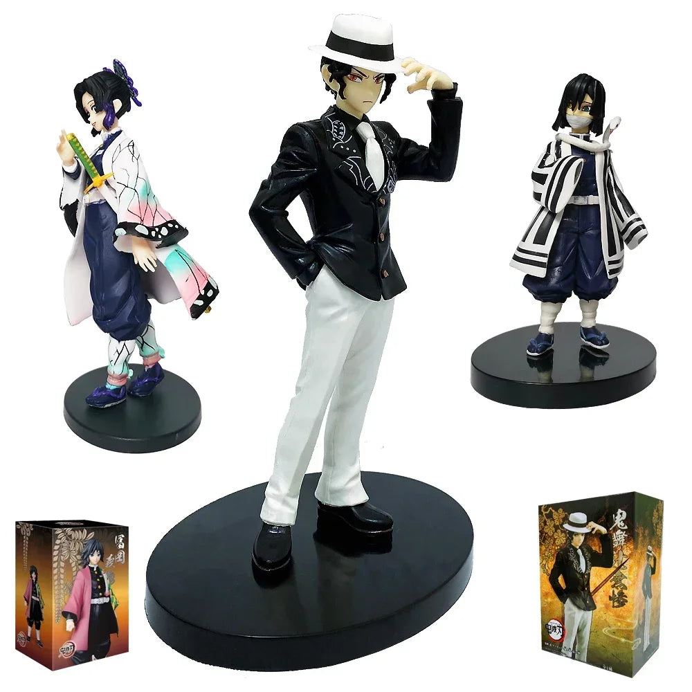 Demon Slayer Kimetsu no Yaiba Action Figure Set – Tanjiro, Nezuko, Zenitsu & Inosuke