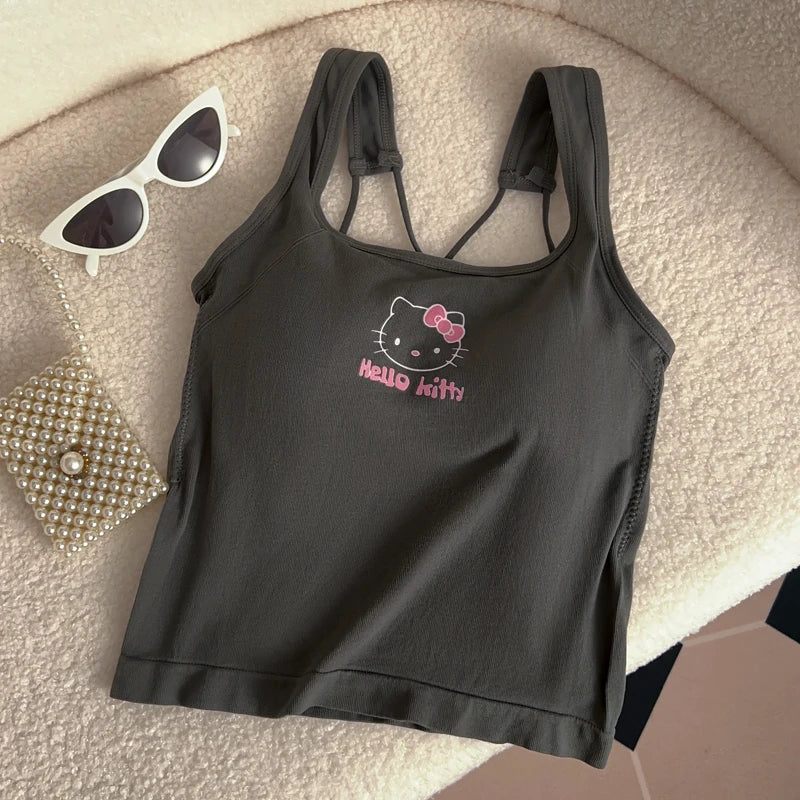 Hello Kitty Y2K Cropped Summer Top