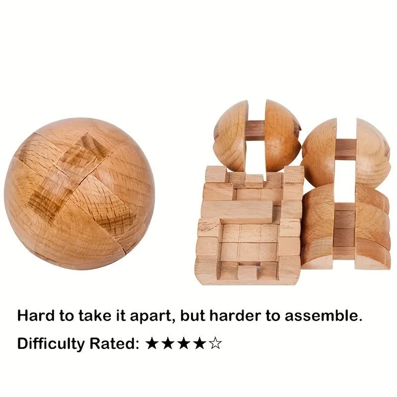 Wooden Kongming Lock