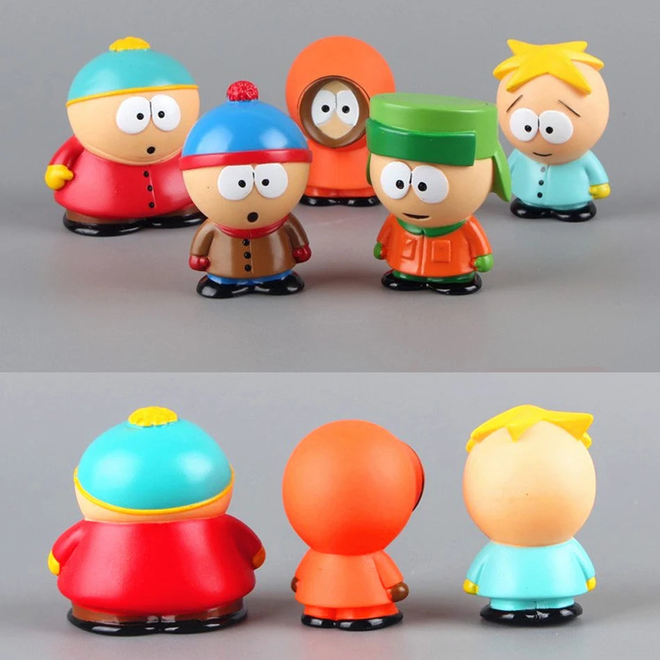 6cm 5PCS South Park Action Figure Set – Stan, Eric & Friends PVC Collectible Dolls
