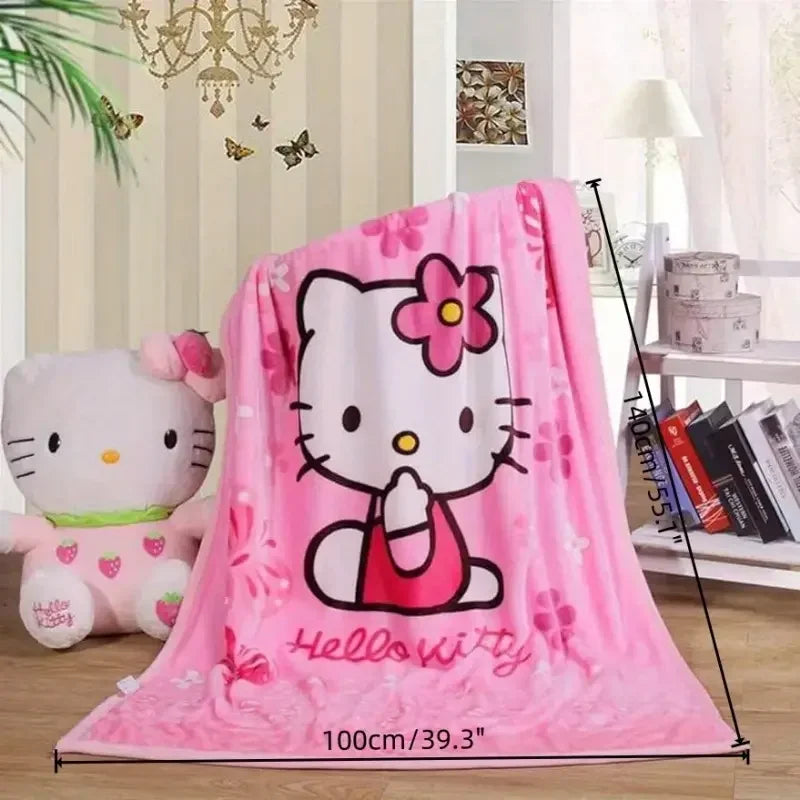 Hello Kitty Plush Flannel Blanket