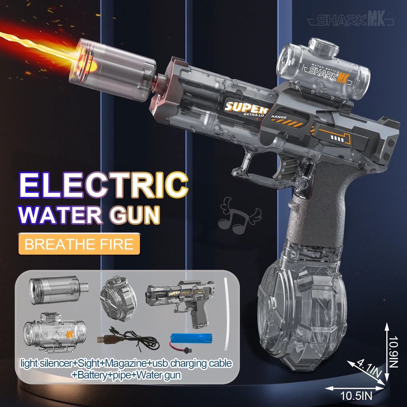 LED Electric Water Blaster – Light-Up Summer Action