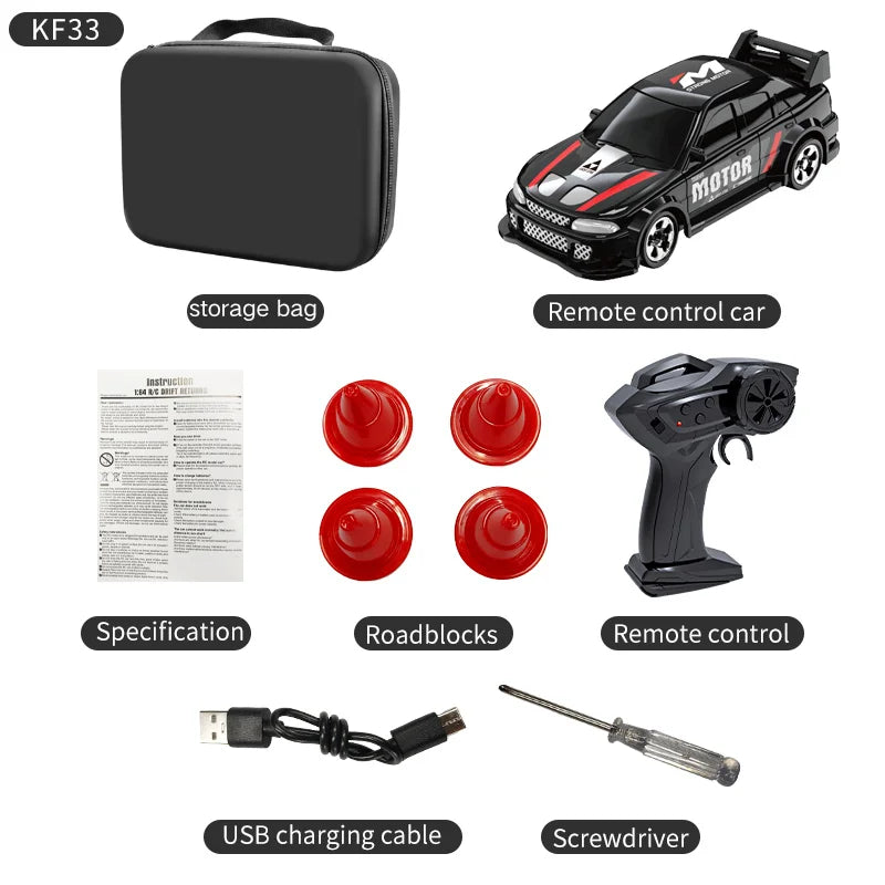 2026 KF20 1:64 Drift RC Car – Mini Four-Wheel Remote-Controlled Racing Car