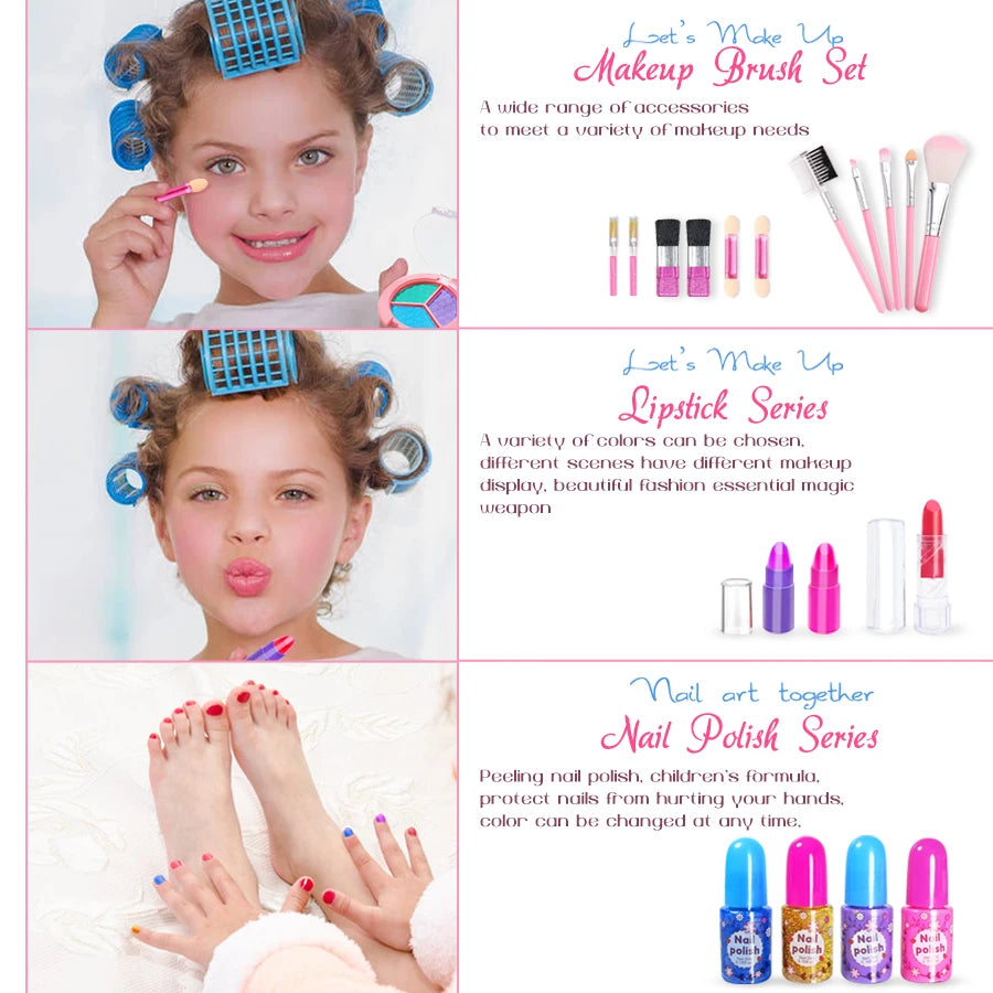 Kids Washable Makeup Kit for Girls – Safe, Fun, and Creative Play