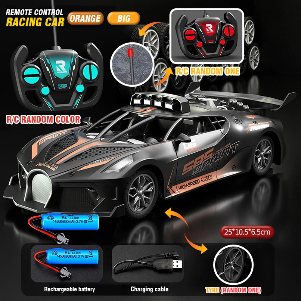 1/18 RC High-Speed Drift Sport Car – Remote Control Racing Vehicle