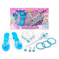 Princess Jewelry Play Set – Crystal Shoes, Necklace, Crown & More
