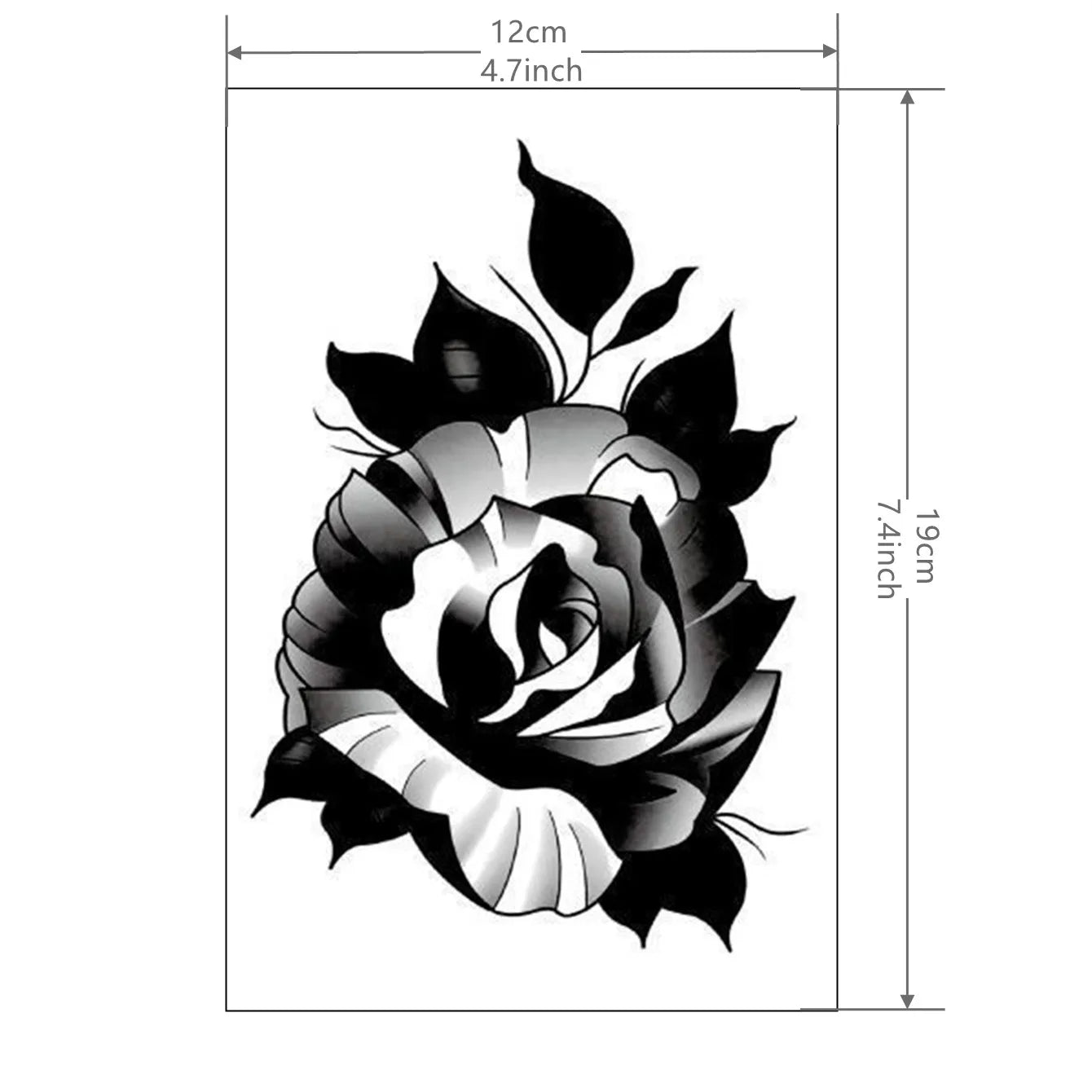 Hand Flower Temporary Tattoo Sticker (1Pc)