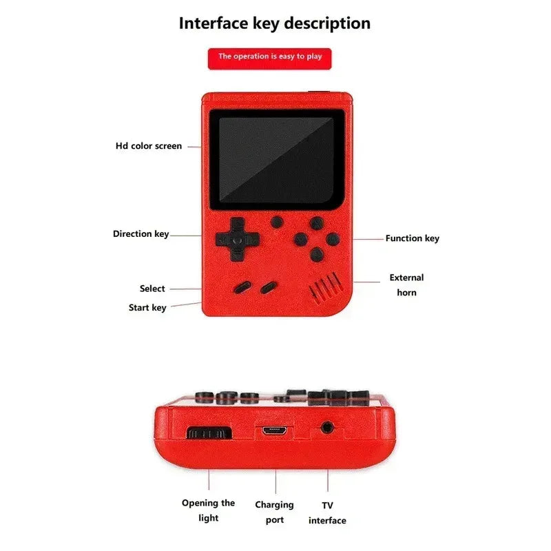 Red Retro Handheld Console