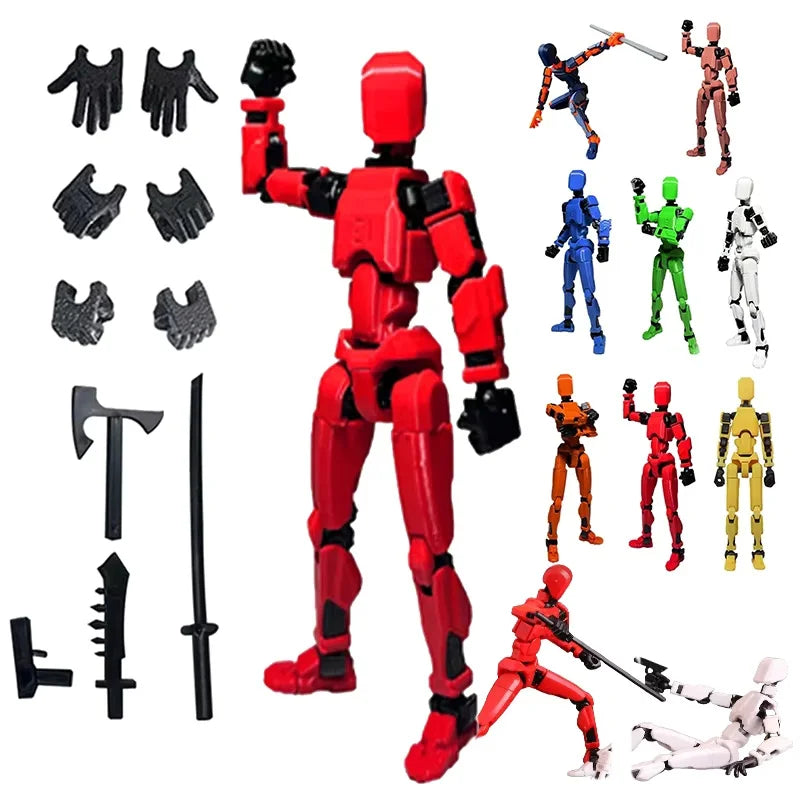 13-Joint Movable Articulated Figure – DIY 3D Action Dummy