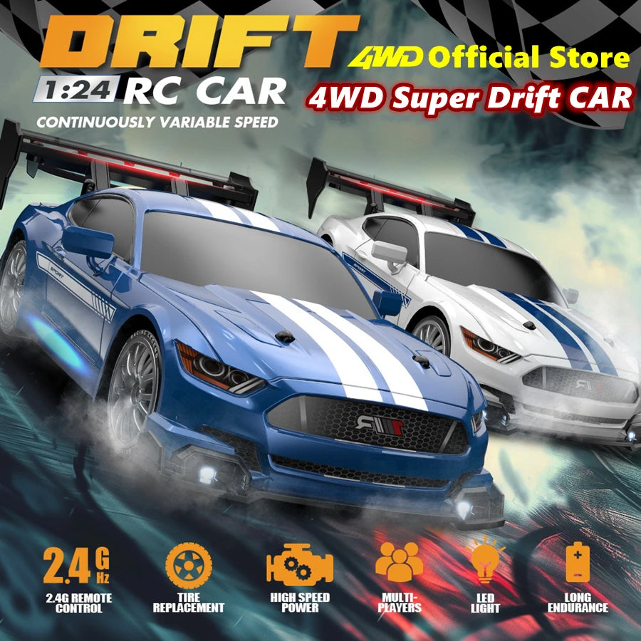 4WD RC Drift Car GTRPRO AE86PRO – 1:24 High-Speed Racing Car