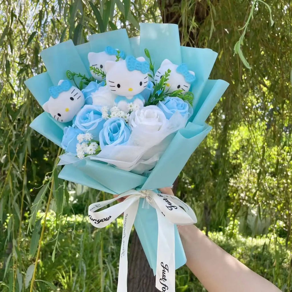 Kawaii Hello Kitty Plush Doll Bouquet – Creative Gift for Any Occasion