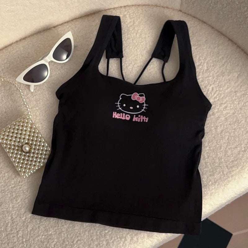 Hello Kitty Y2K Cropped Summer Top