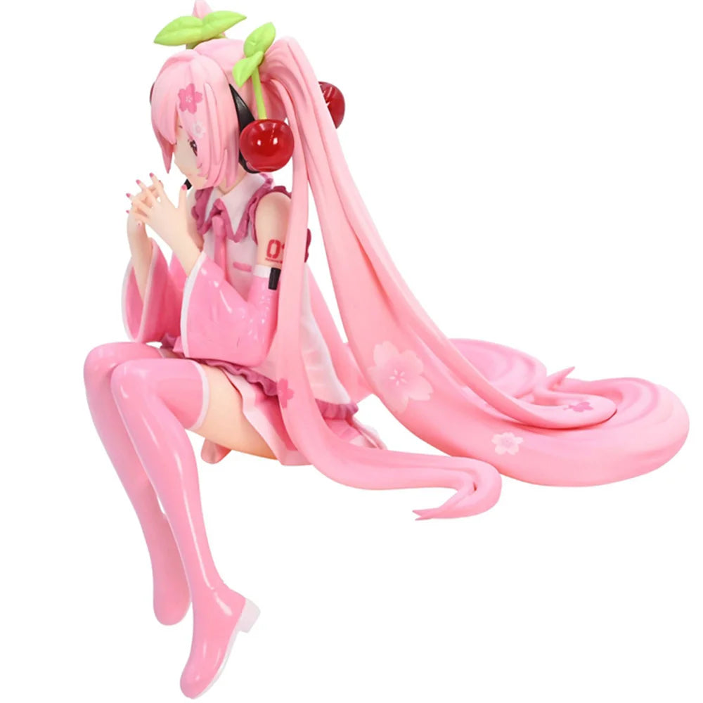 Hatsune Miku Cherry Blossom PVC Anime Figure – Pink Dress