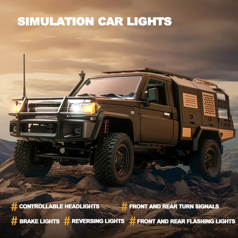 MN82S 1/12 Full-Scale RC Crawler – 4WD Remote Control Off-Road Pickup Truck