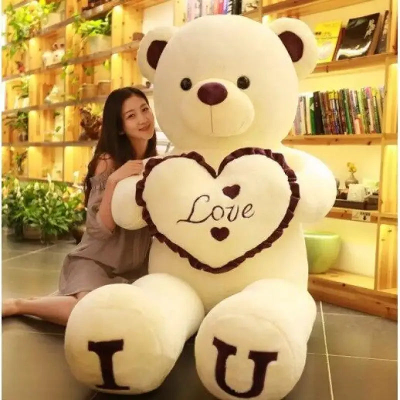 Giant "I LOVE YOU" Teddy Bear Plush
