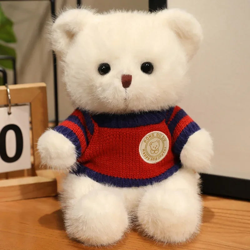 Heart Sweater Teddy Bear Plush – 20cm Adorable Cuddle Companion