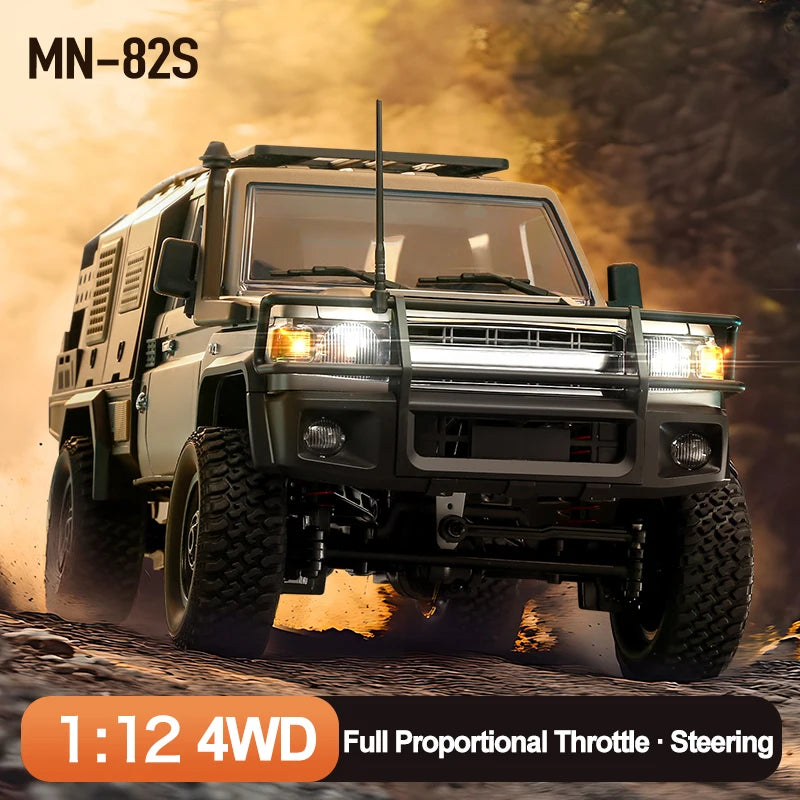 MN82S 1/12 Full-Scale RC Crawler – 4WD Remote Control Off-Road Pickup Truck