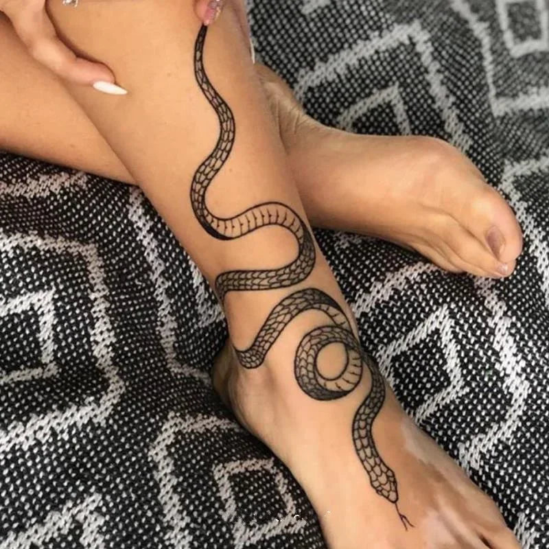 Snake Temporary Tattoo Sticker (1Pc)