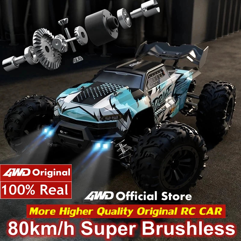 4WD 1:16 High-Speed RC Off-Road Drift Racing Truck – Brushless & Brushed Options