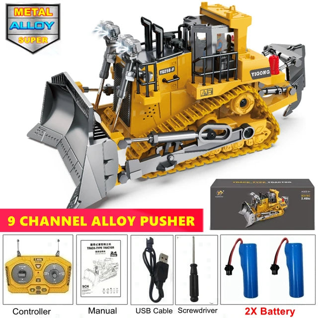 4WD Remote Control Excavator & Dump Truck – Alloy Construction RC Vehicle