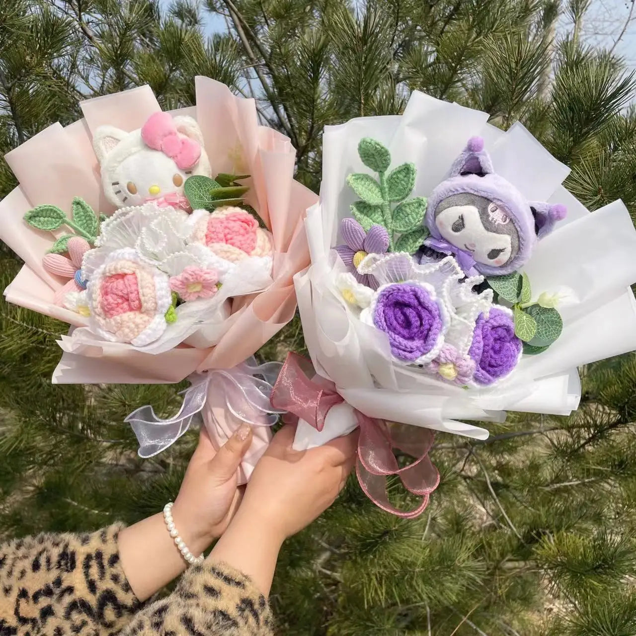 Kawaii Hello Kitty Plush Doll Bouquet – Creative Gift for Any Occasion