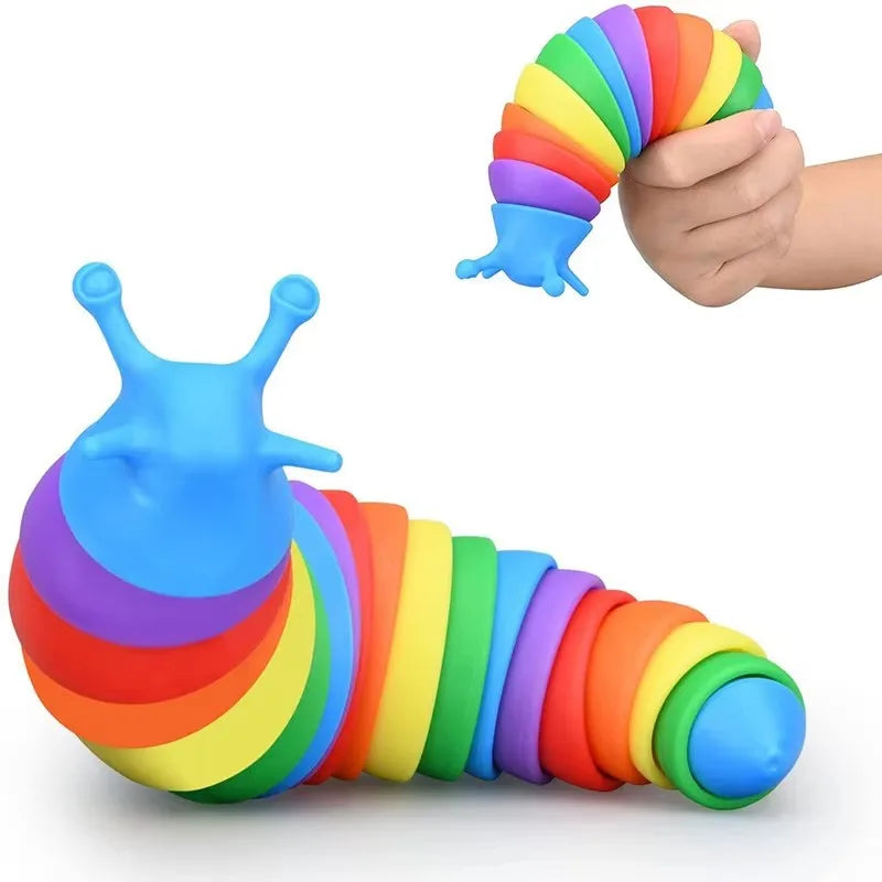 Colorful Slug Stress Toy