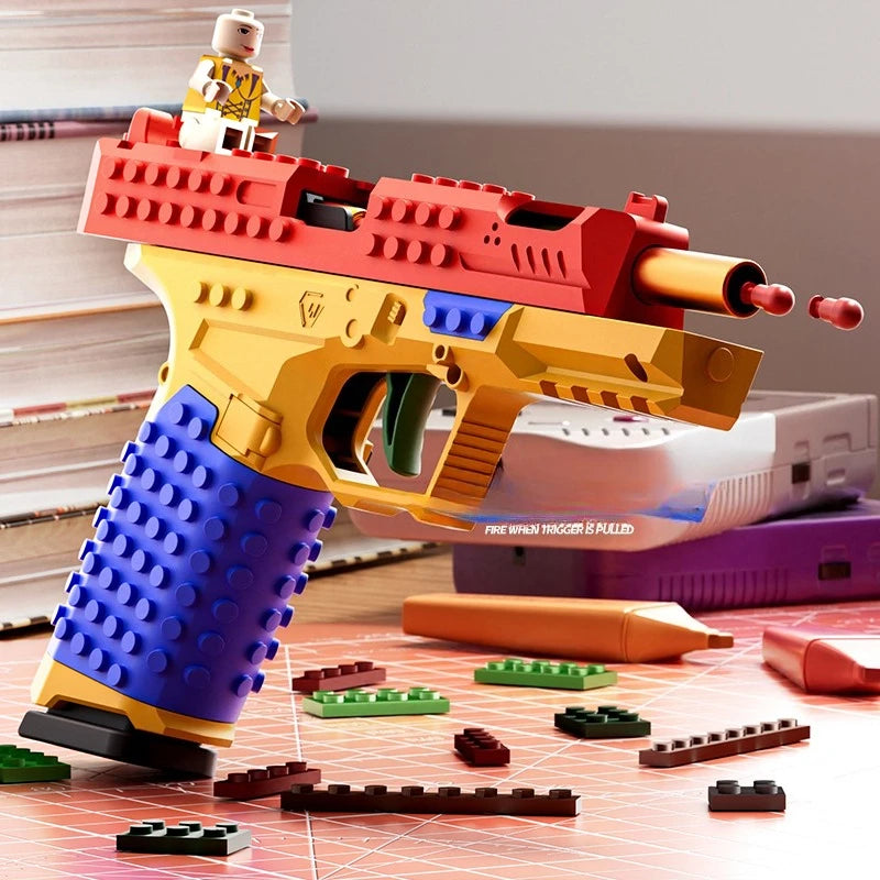 DIY Building Block Toy Blaster Set