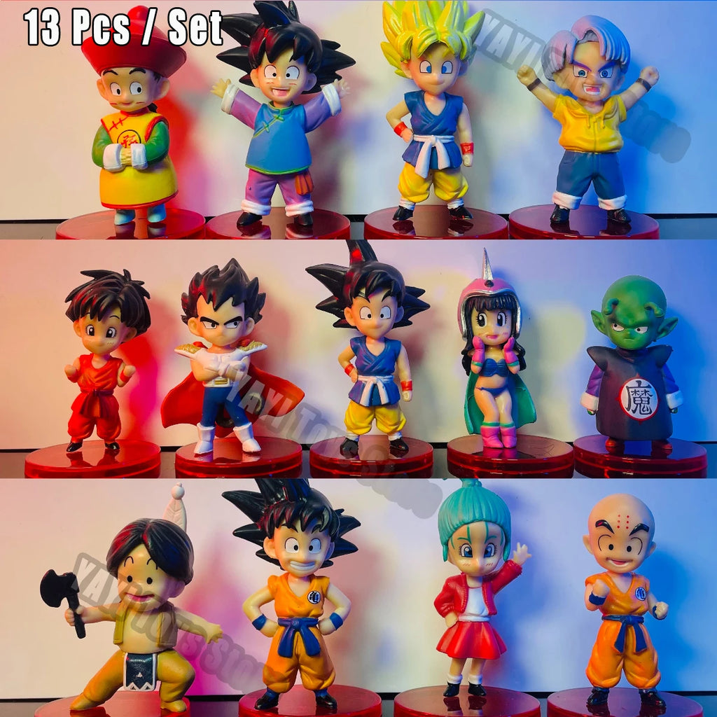 Dragon Ball Z Super Saiyan Action Figure Set – Goku, Vegeta & Friends