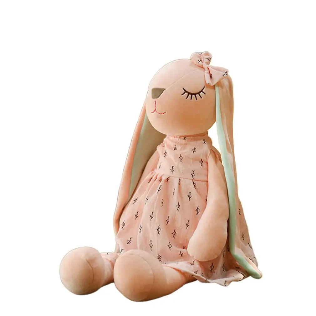 35CM Cute Bunny Plush Doll – Soft Sleeping Rabbit Stuffed Toy