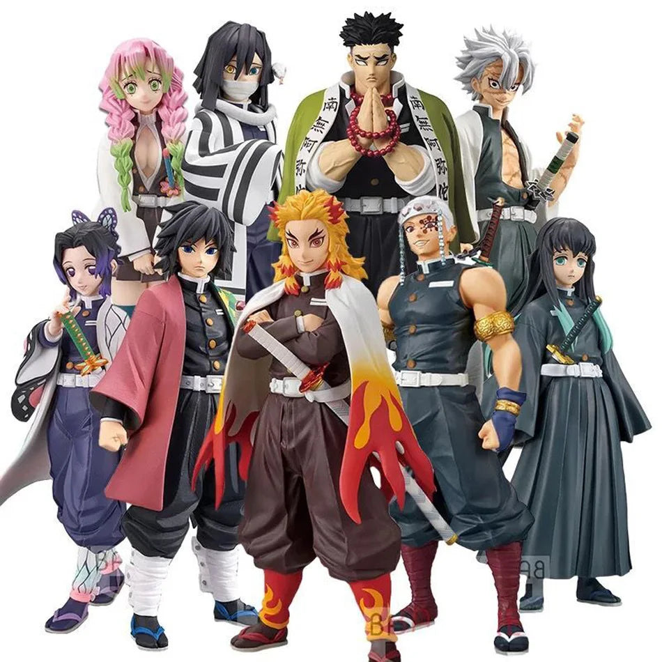 Demon Slayer Kimetsu no Yaiba PVC Action Figure Set – Tanjirou, Zenitsu & Nezuko