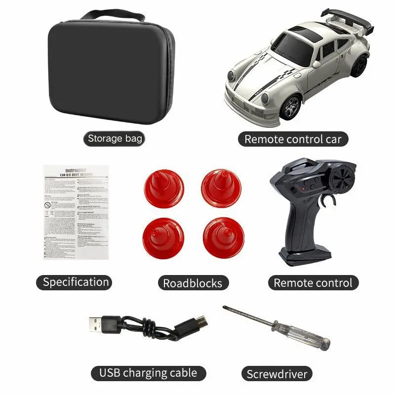 2026 KF20 1:64 Drift RC Car – Mini Four-Wheel Remote-Controlled Racing Car