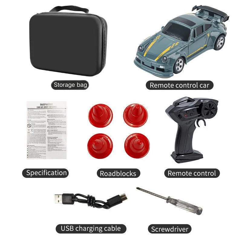 2026 KF20 1:64 Drift RC Car – Mini Four-Wheel Remote-Controlled Racing Car
