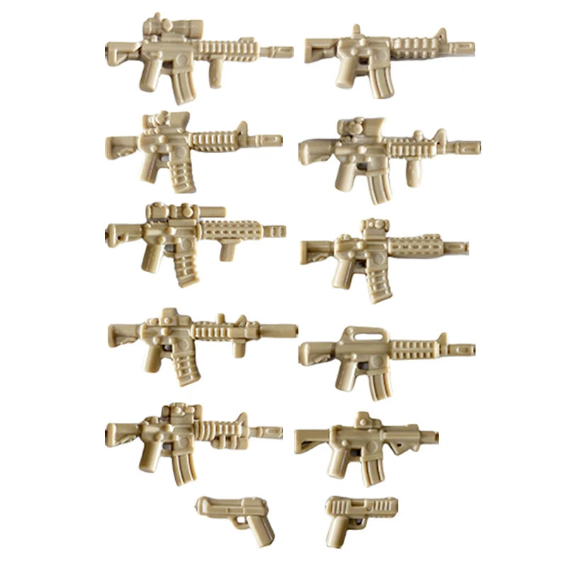WWII Military Building Blocks – Soldier Figures, Weapons & Accessories