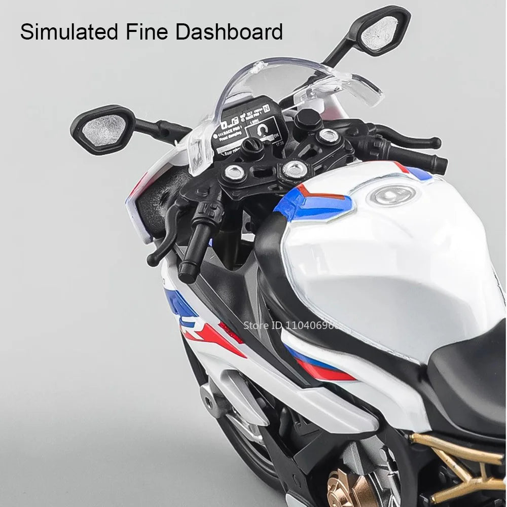 1:12 S1000RR Model Motorcycle – Kawazaki NINJA H2R Diecast Toy with Sound & Light