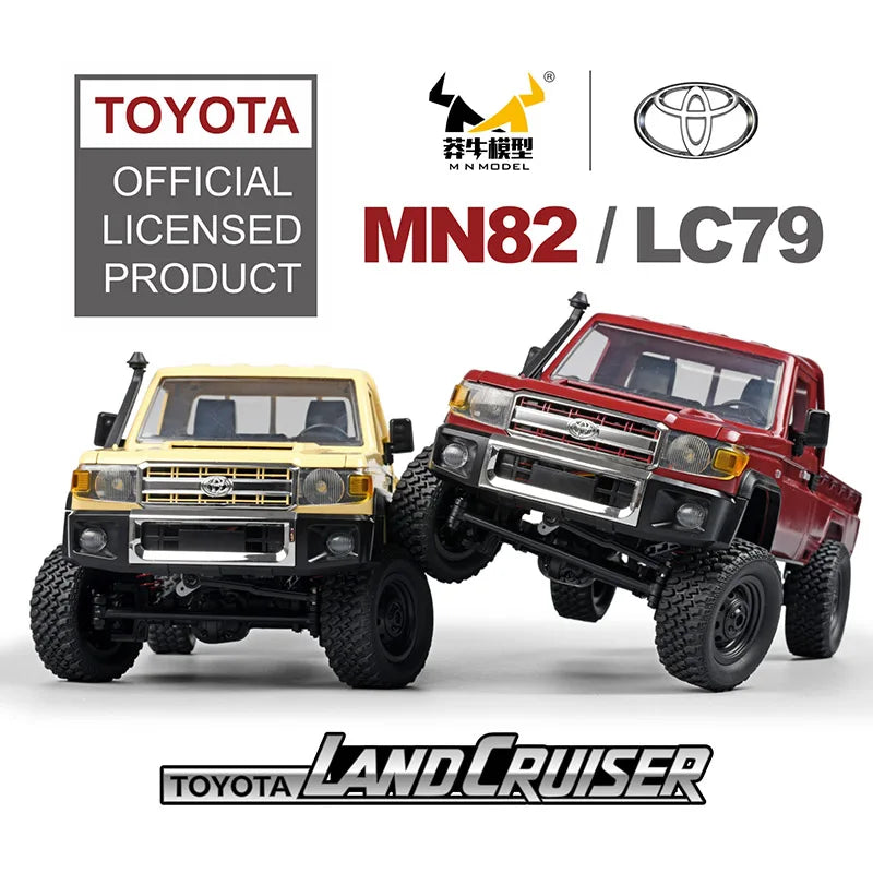 ZWN MN82 1:12 Retro RC Car – 4WD Pickup Truck with LED Lights