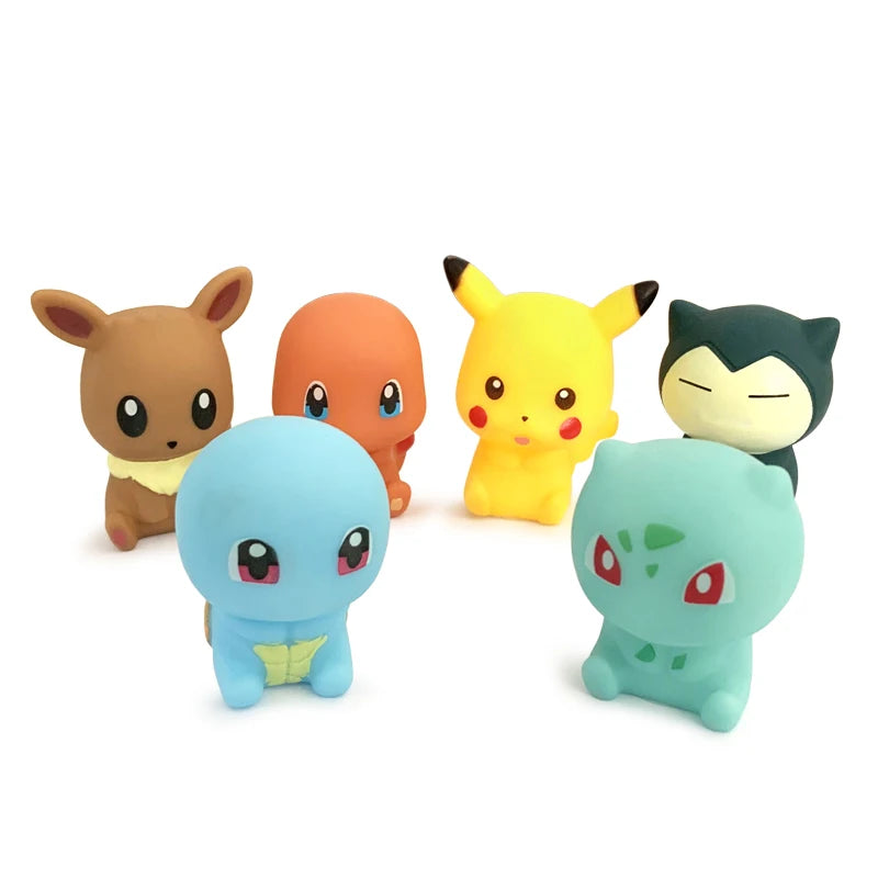 Pokémon Squeak & Float Bath Toys (6Pc Set)